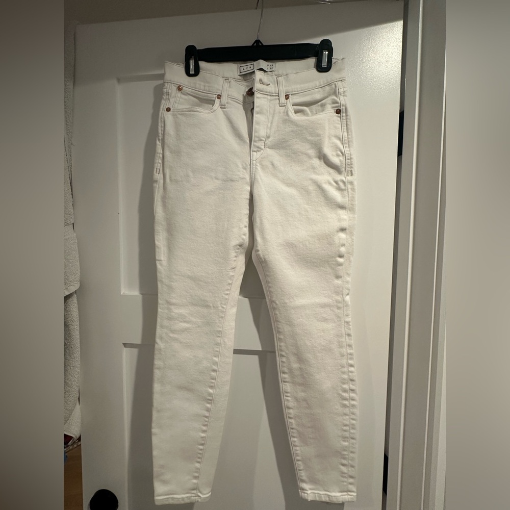 AYR Women's white Straight Leg Jeans
